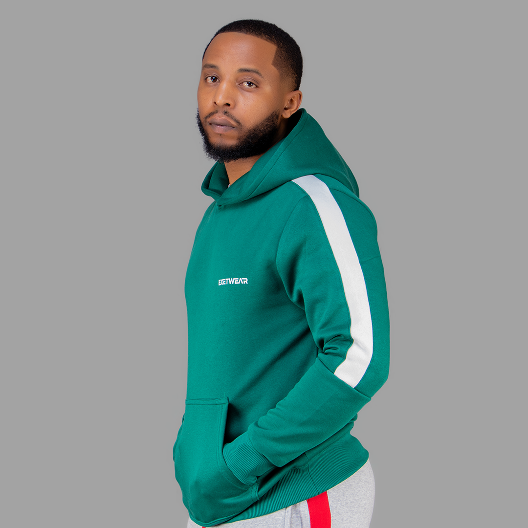 Men Green Hoodie set