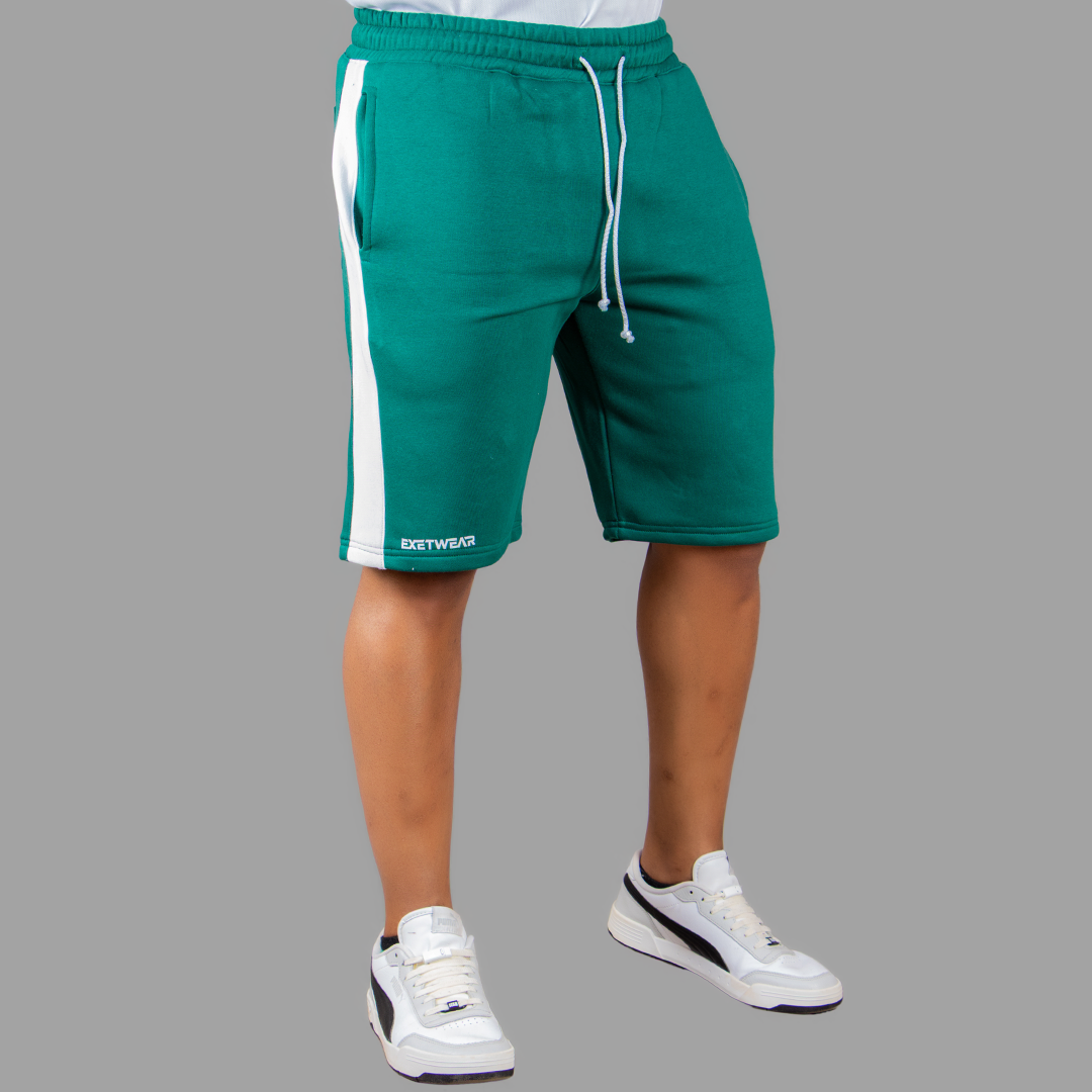 Exetwear Green/white Short Set