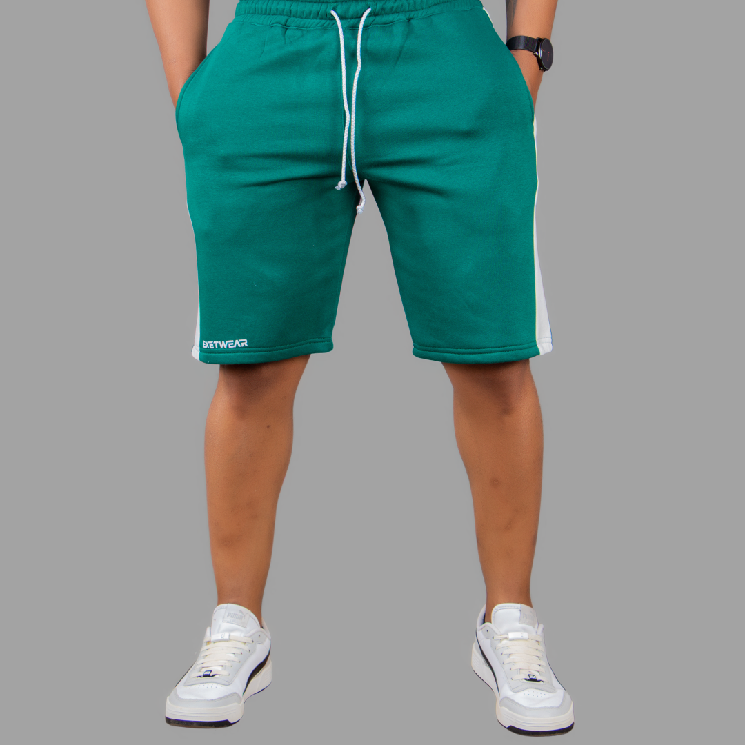 Exetwear Green/white Short Set