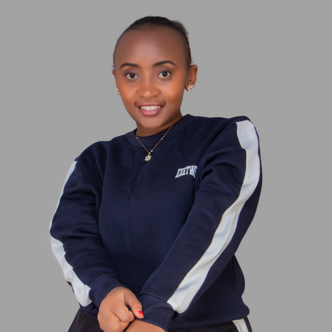 Women's Navy Blue Sweatshirt Set (White Stripes)