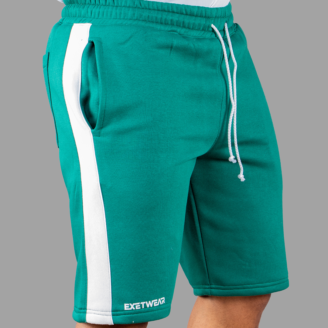 Exetwear Green/white Short Set