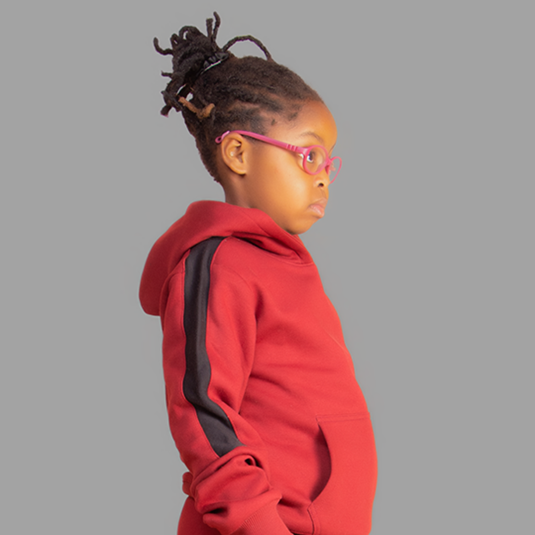 Girls' Maroon Hoodie Set