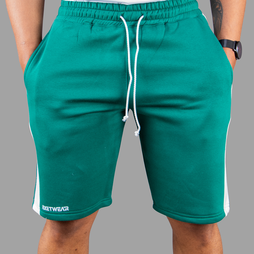 Exetwear Green/white Short Set