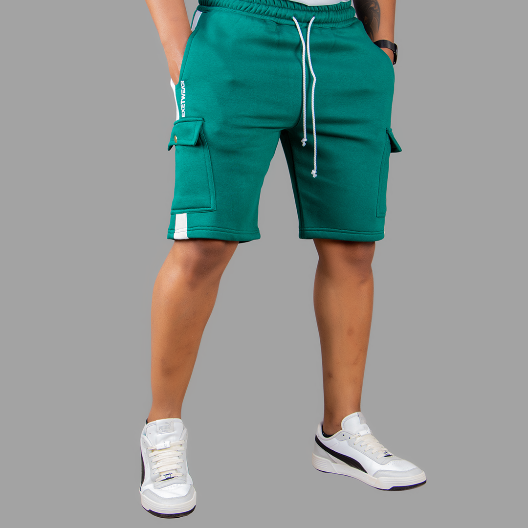 Exetwear Green/White Shorts