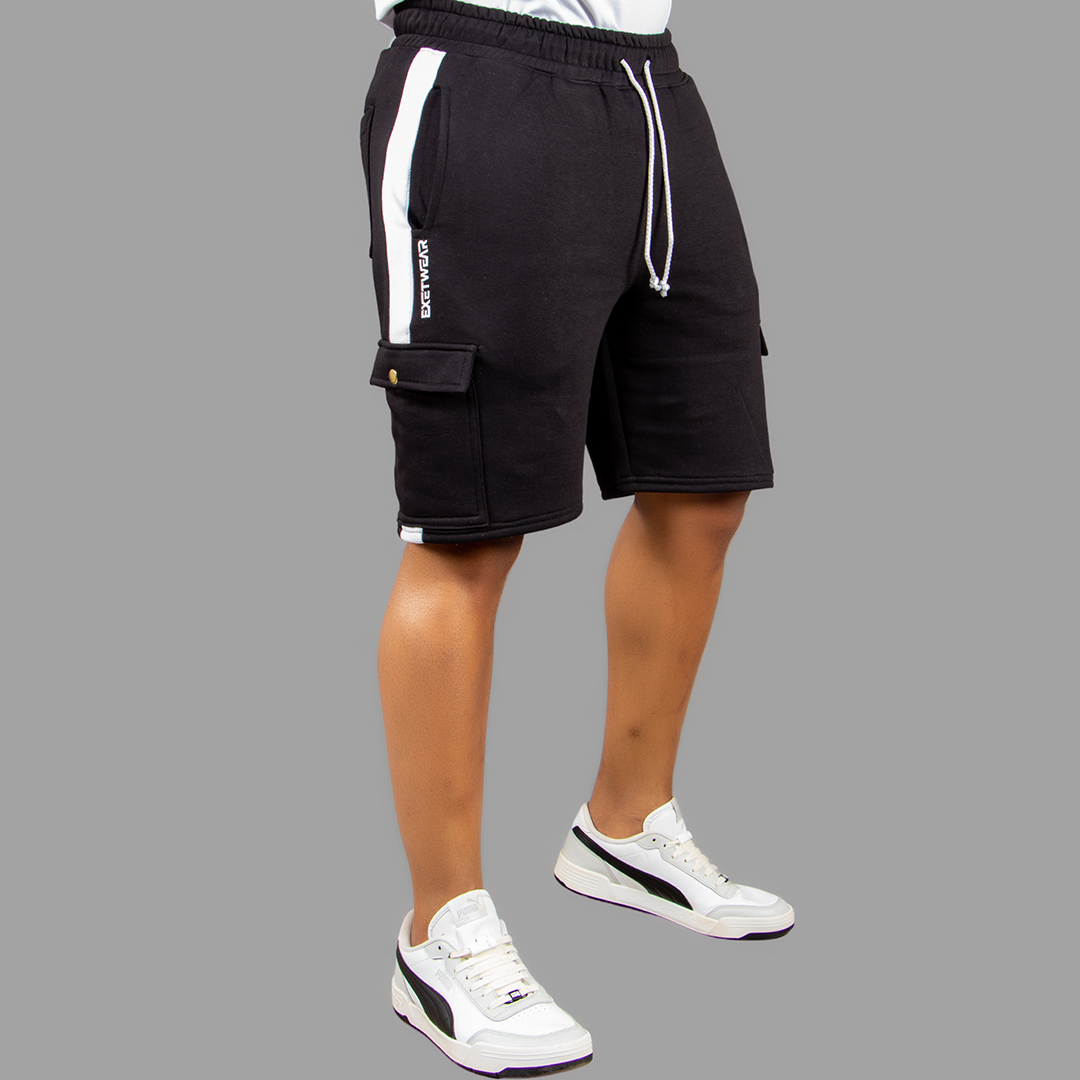 Exetwear Black/White Shorts