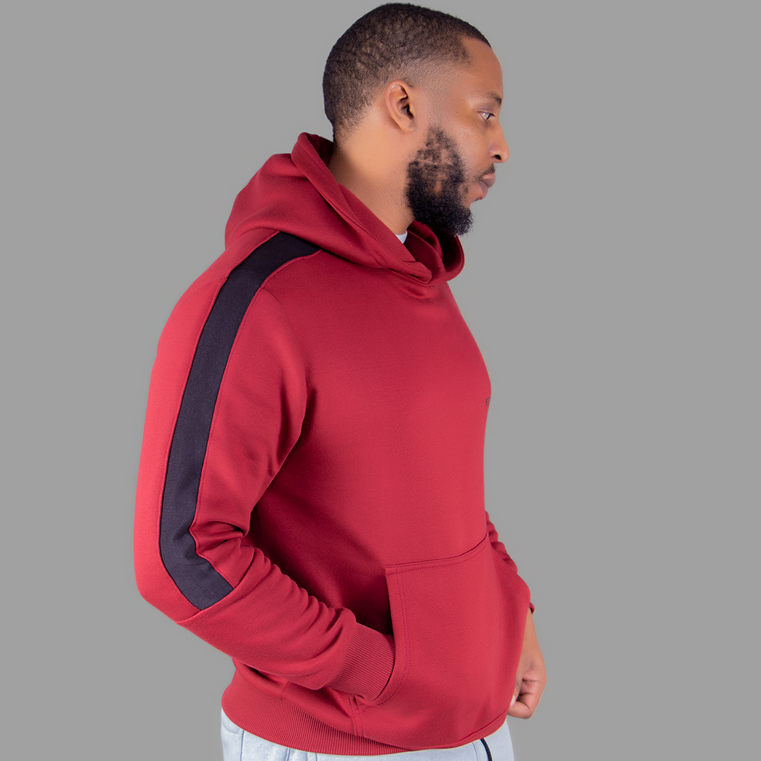 Exetwear Maroon/Black Hoodie