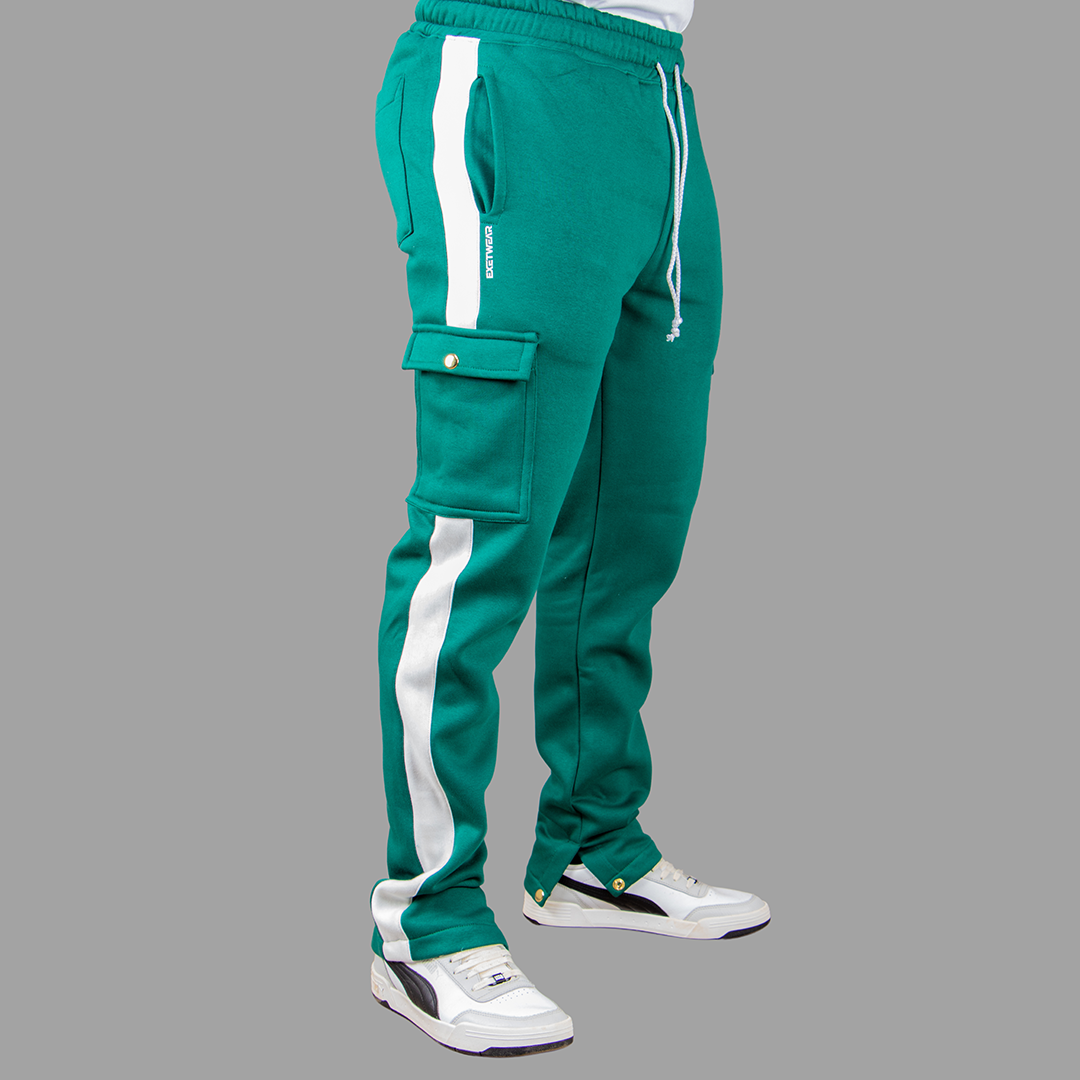 Exetwear Green/White Sweatpants