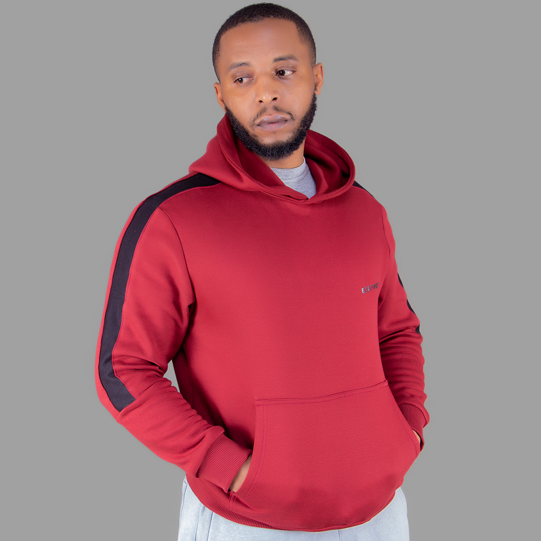 Exetwear Maroon/Black Hoodie