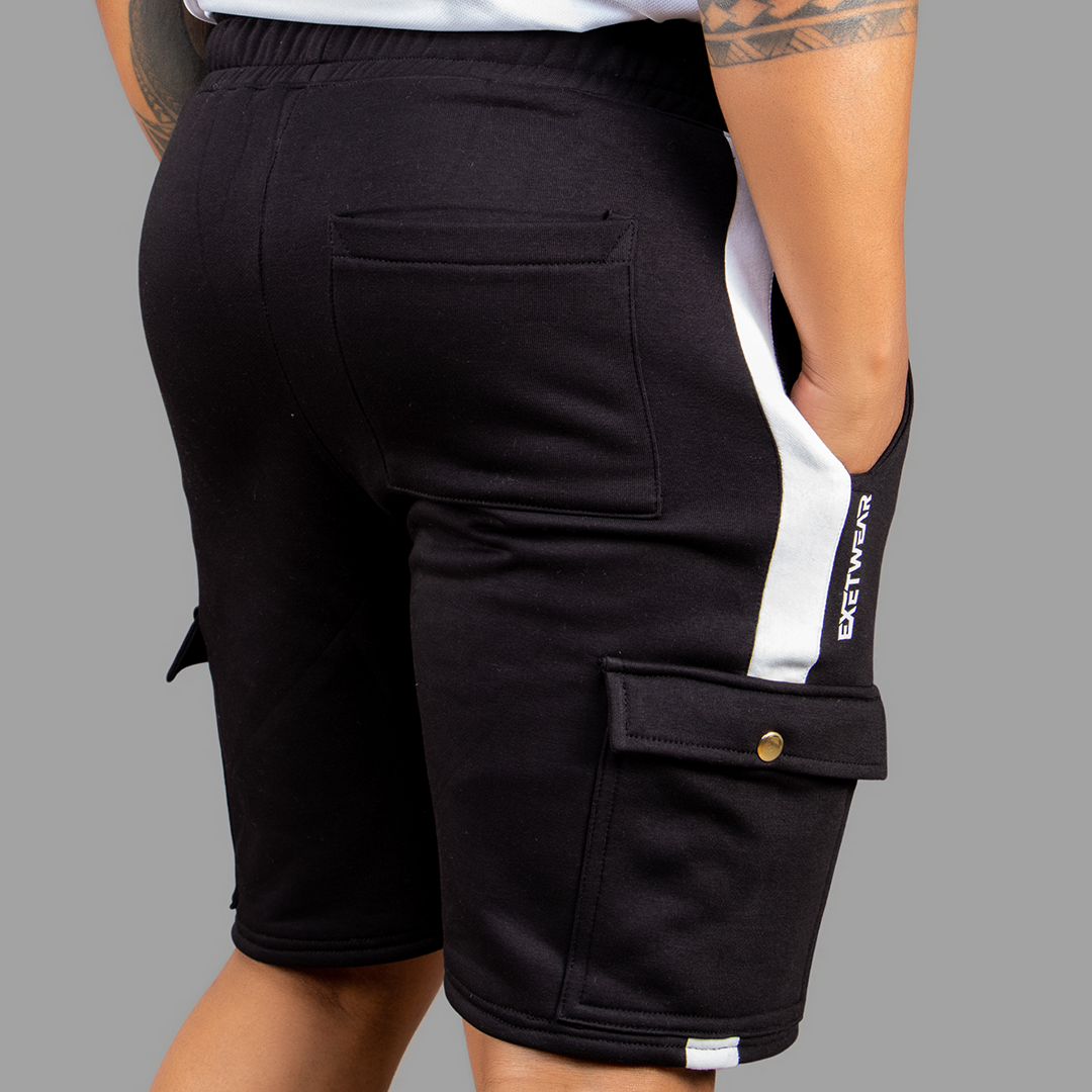 Exetwear Black/White Shorts