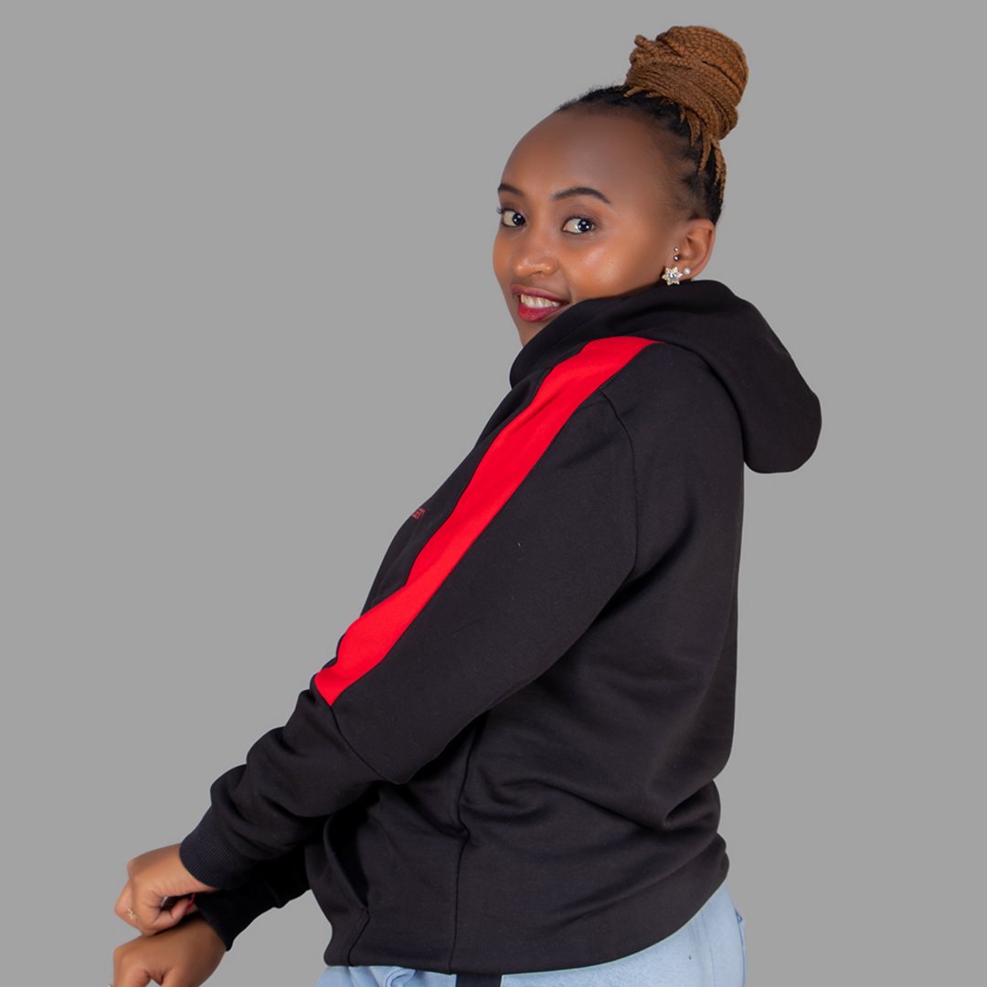 Women Black/Red Hoodie