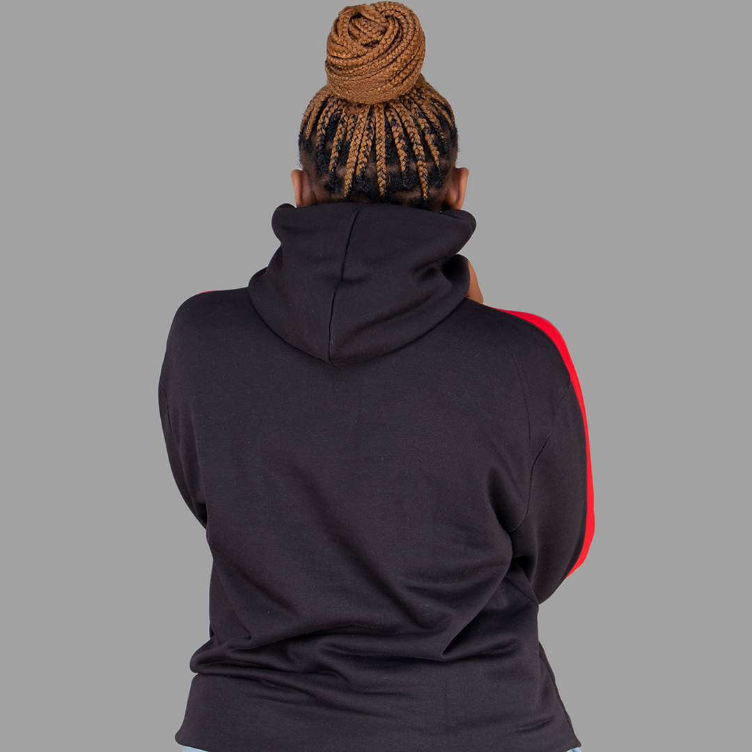 Women Black/Red Hoodie