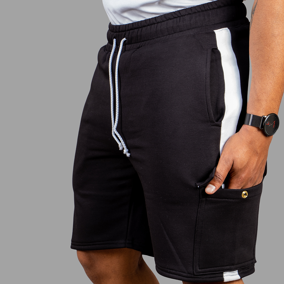 Exetwear Black/White Shorts