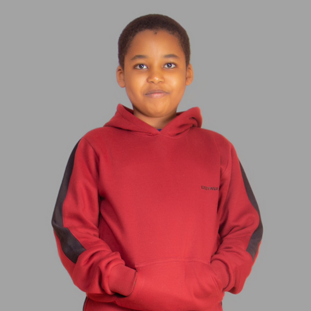 Boys' Maroon Hoodie Set