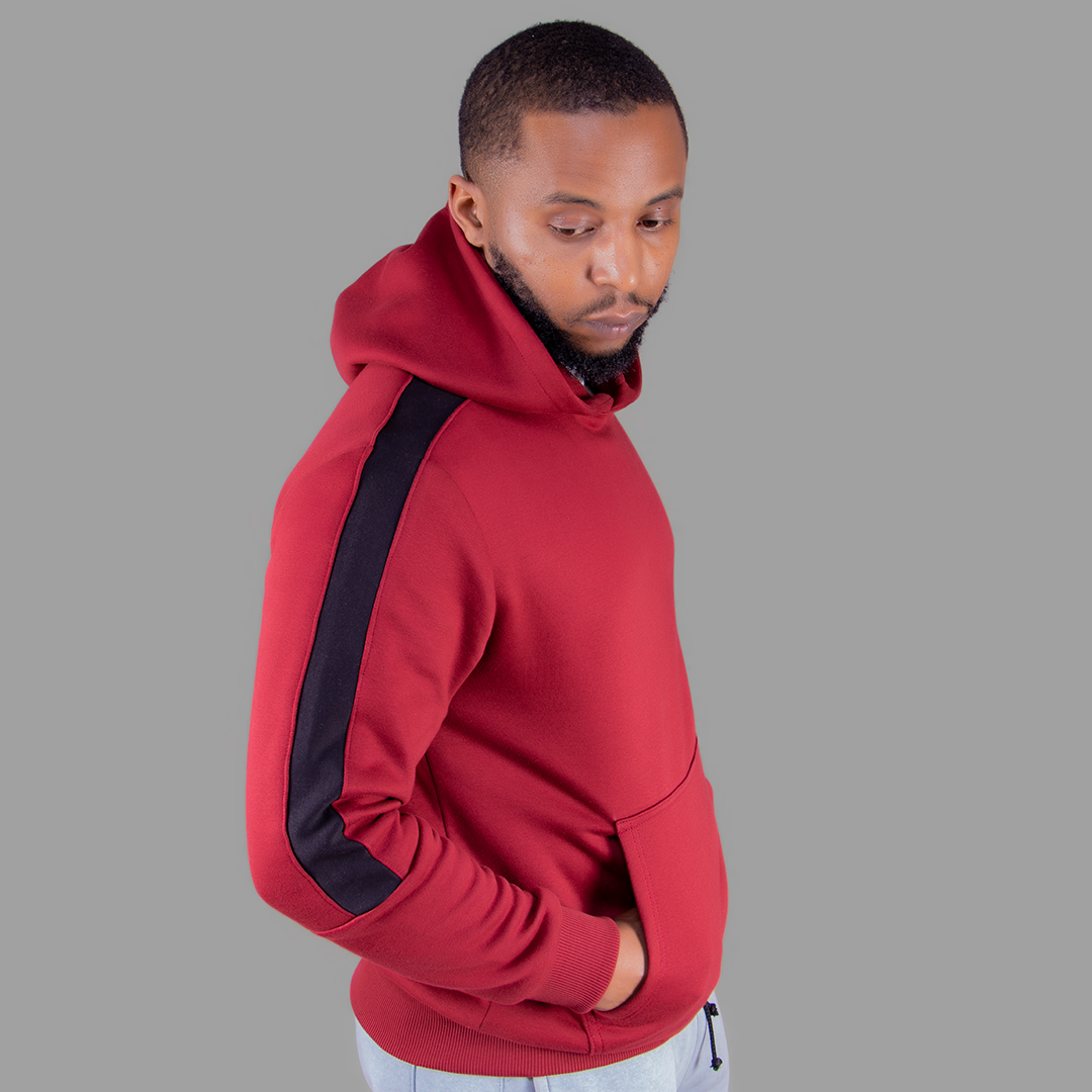 Exetwear Maroon/Black Hoodie