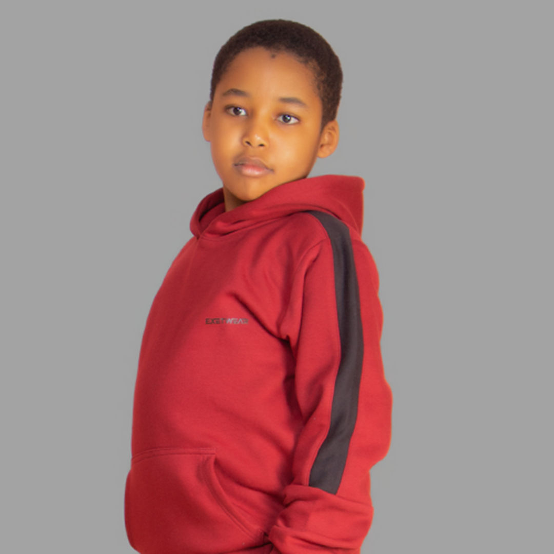 Boys' Maroon Hoodie Set