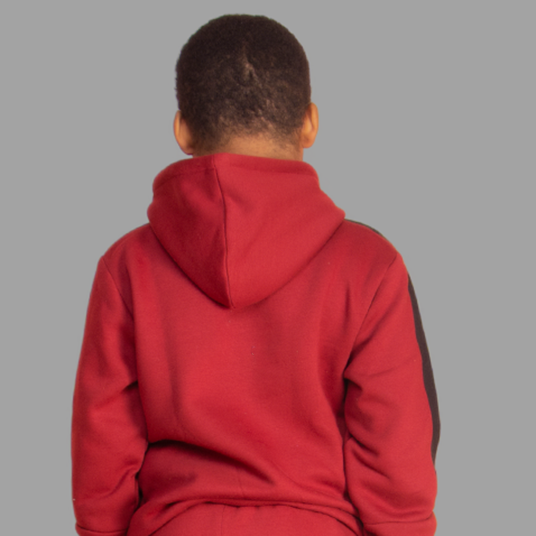 Boys' Maroon Hoodie Set