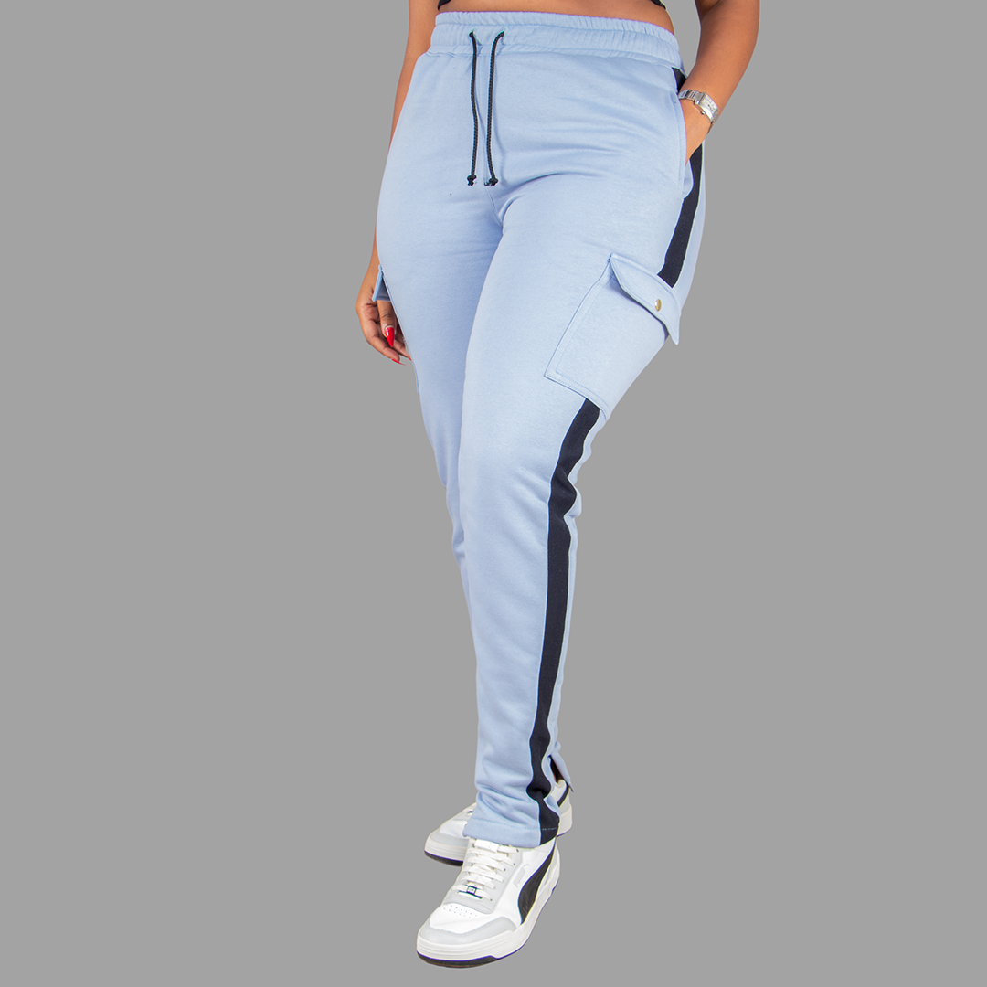 Women Sweatpants (Sky Blue/Black)