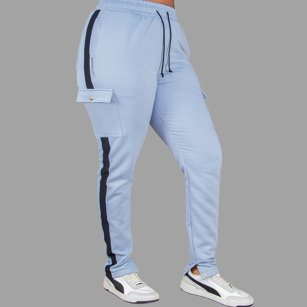 Women Sweatpants (Sky Blue/Black)