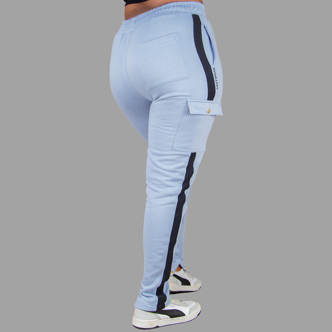 Women Sweatpants (Sky Blue/Black)