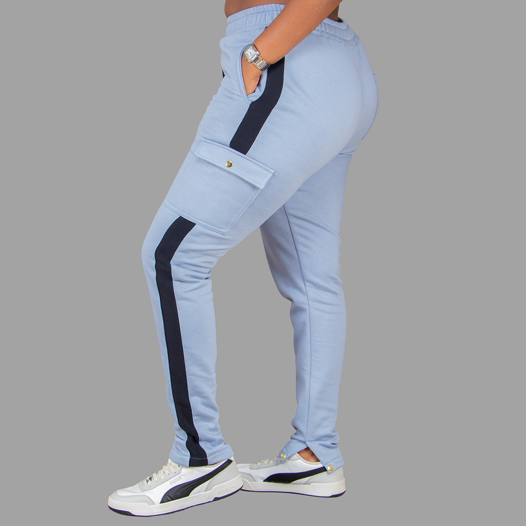 Women Sweatpants (Sky Blue/Black)