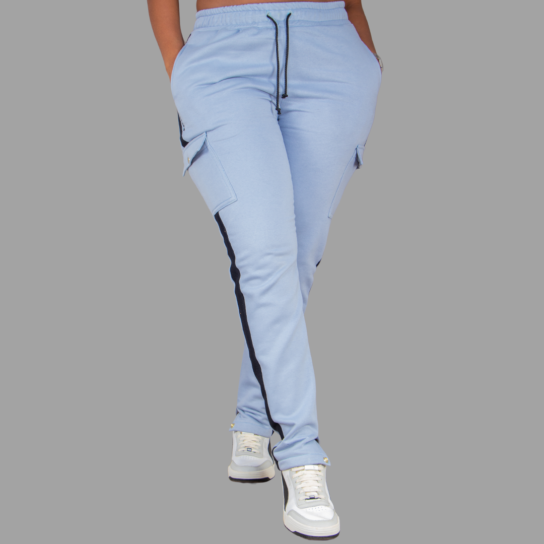 Women Sweatpants (Sky Blue/Black)