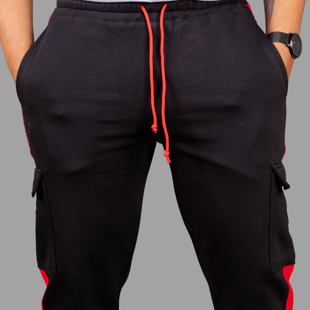 Exetwear Black/Red Sweatpants