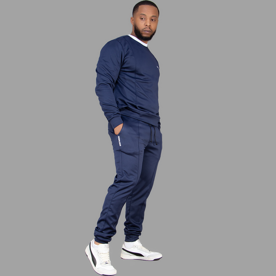 Men's Softshell Navy Blue Sweatshirt Set