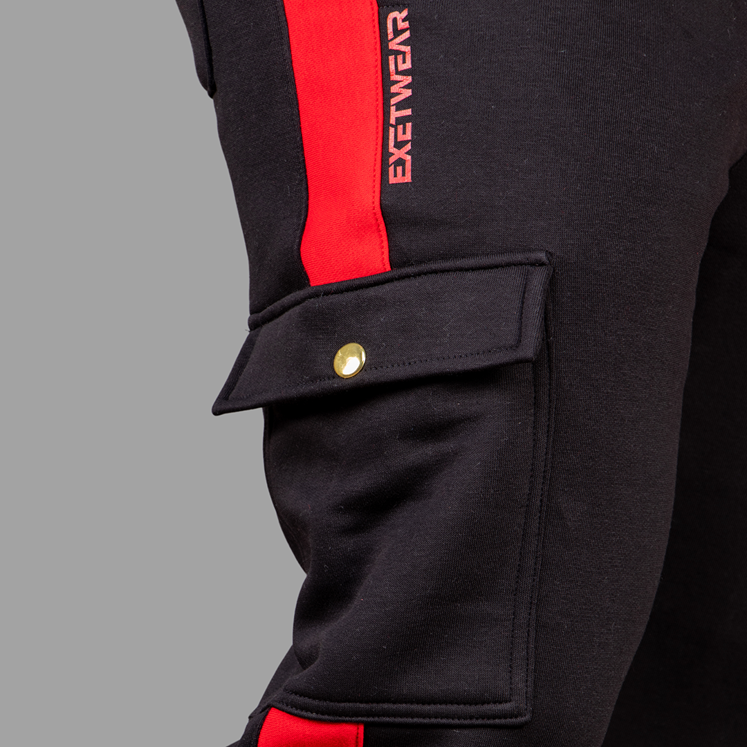 Exetwear Black/Red Sweatpants