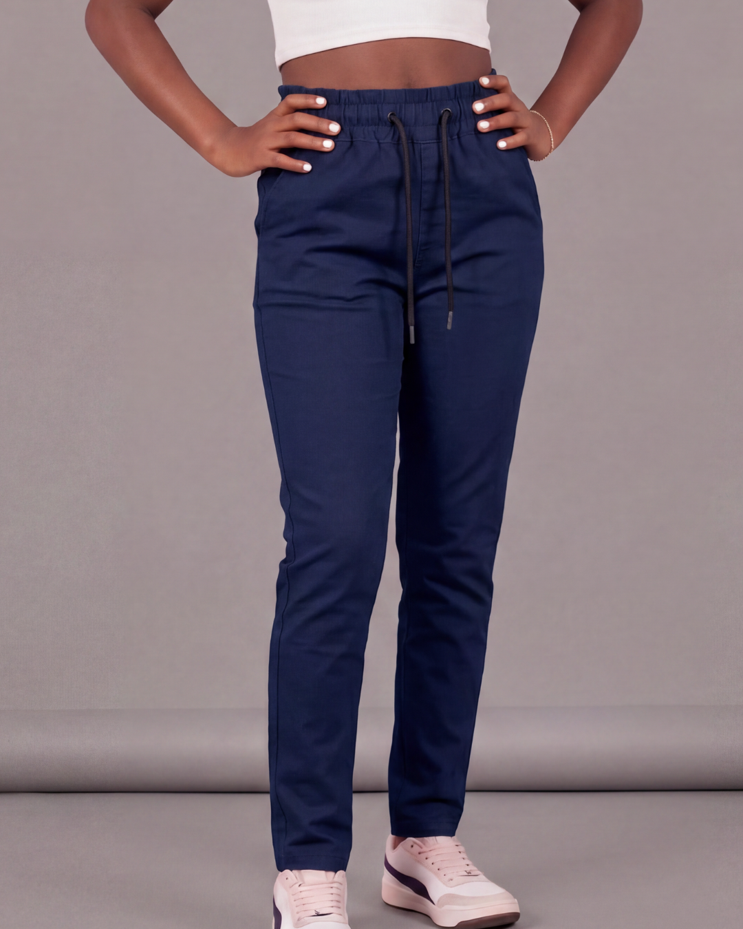 Girls’ Drawstring Chino Pants