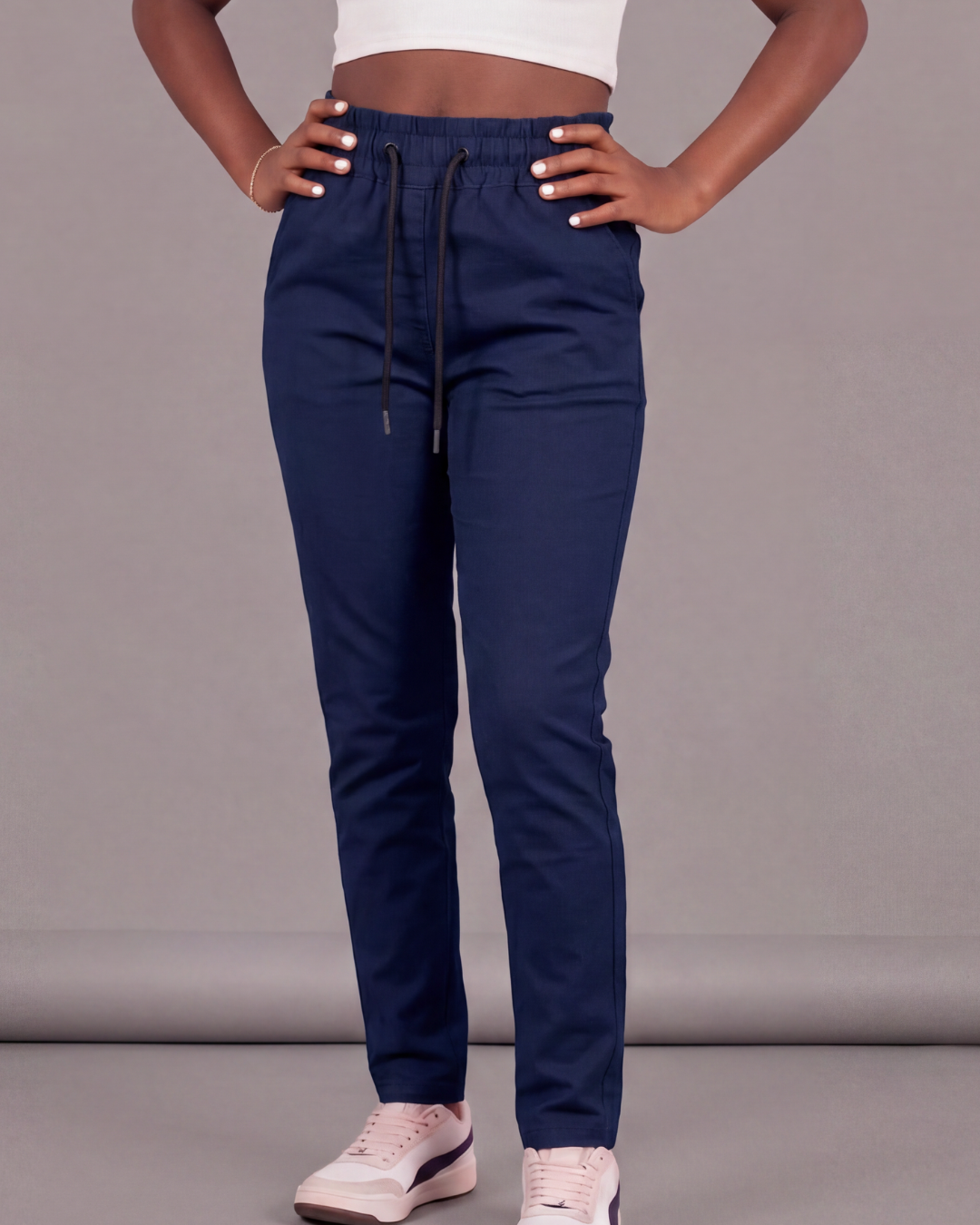 Girls’ Drawstring Chino Pants