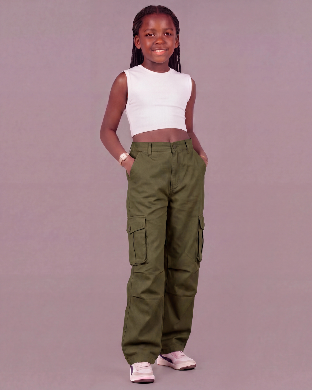 Girls’ Relaxed Cargo Pants