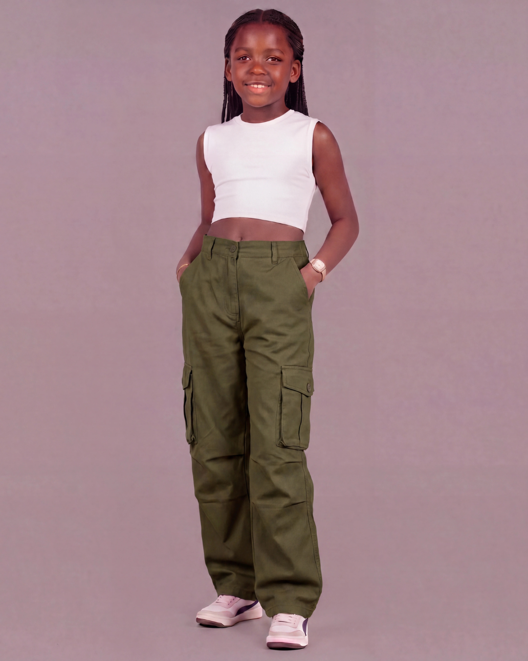 Girls’ Relaxed Cargo Pants