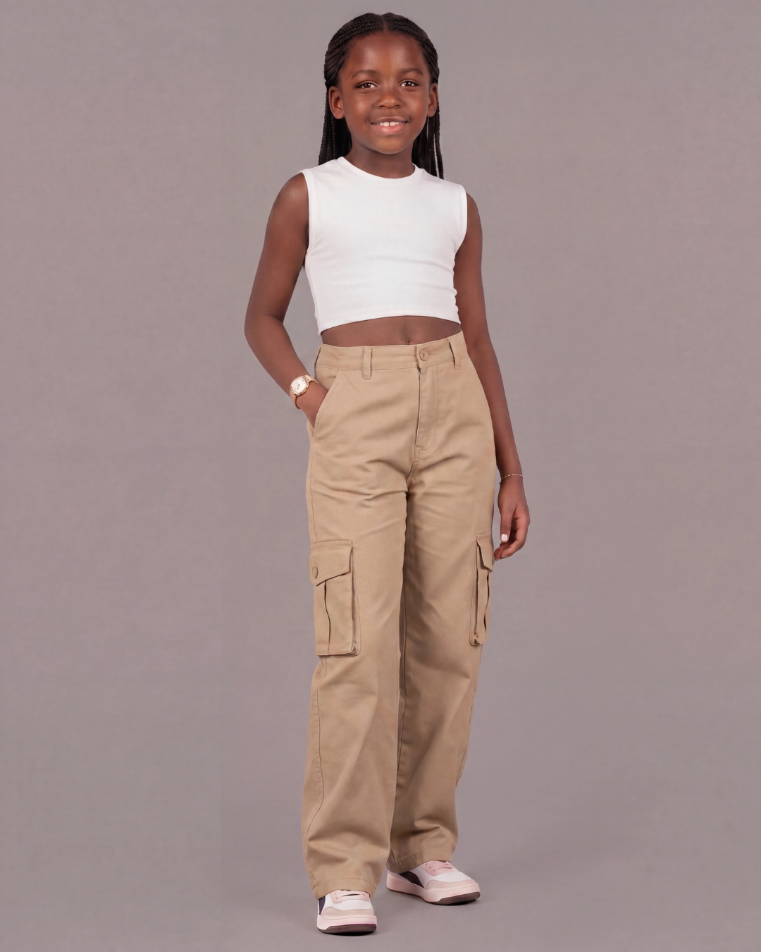 Girls’ Relaxed Cargo Pants