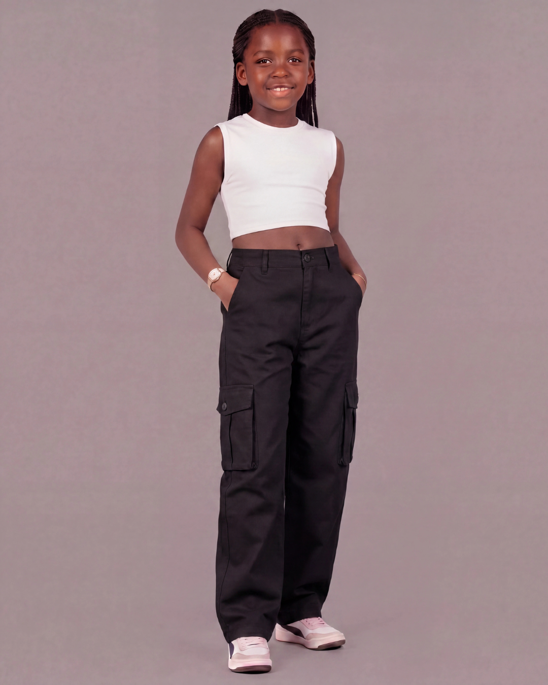 Girls’ Relaxed Cargo Pants
