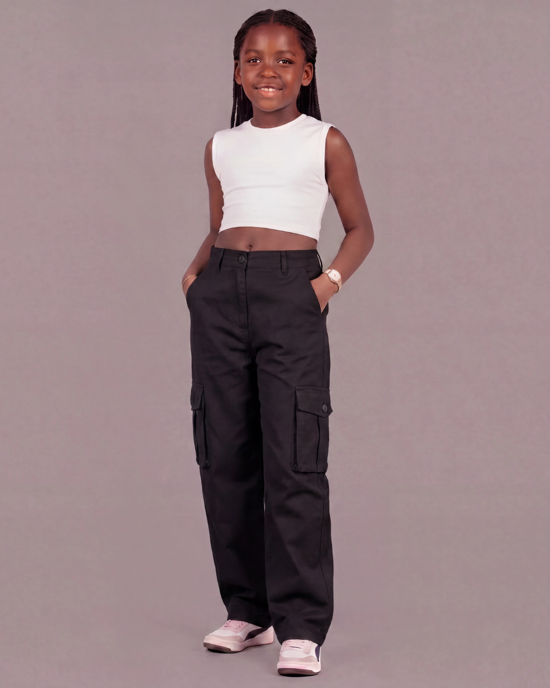 Girls’ Relaxed Cargo Pants