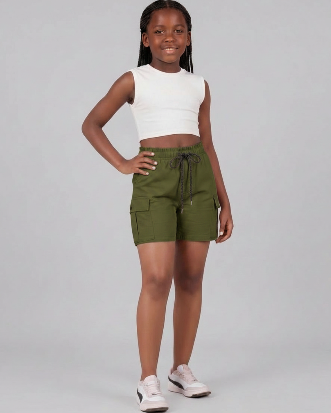 Girls’ Relaxed Cargo Shorts