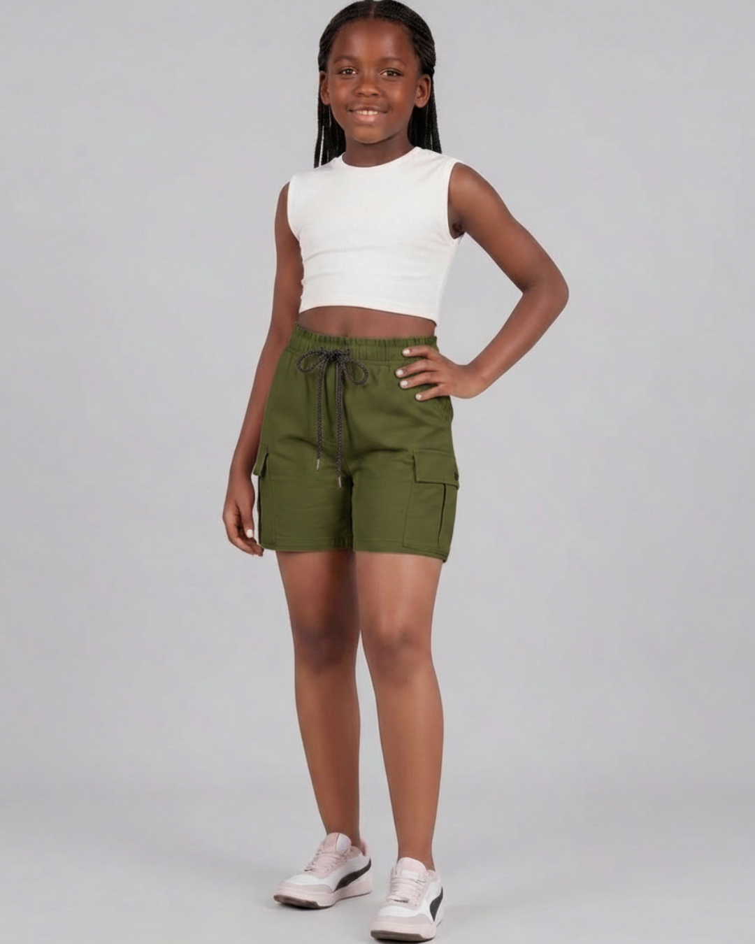 Girls’ Relaxed Cargo Shorts