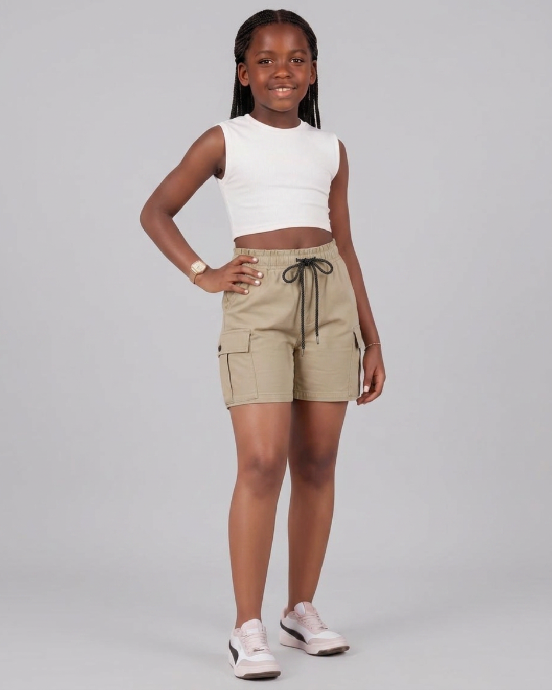 Girls’ Relaxed Cargo Shorts