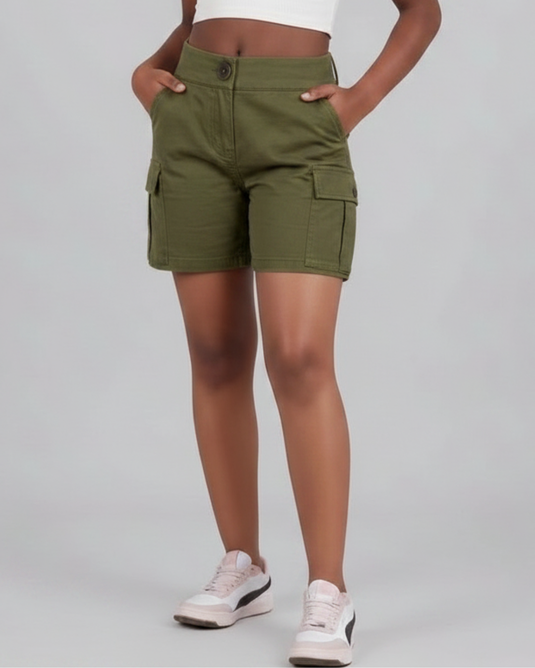 Girls’ Tapered Cargo Shorts