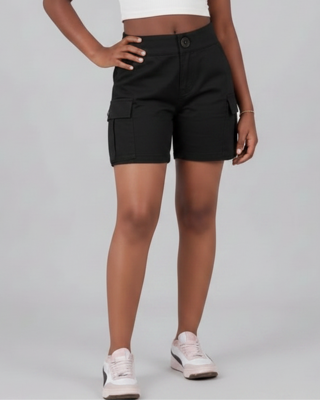 Girls’ Tapered Cargo Shorts