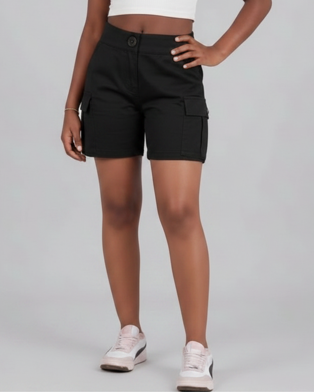 Girls’ Tapered Cargo Shorts