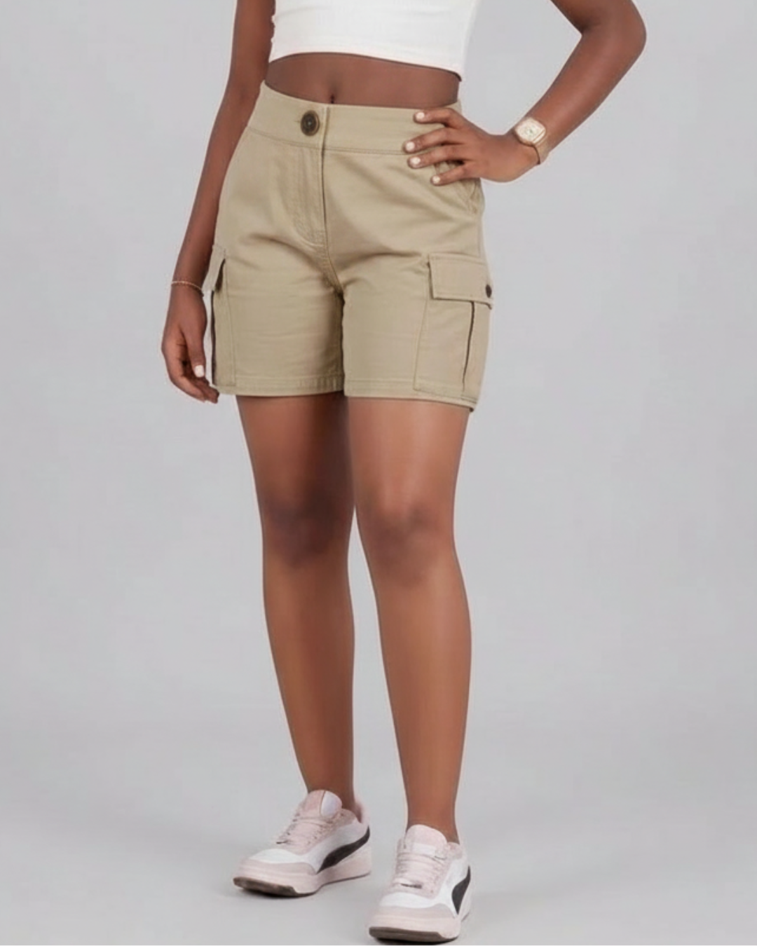 Girls’ Tapered Cargo Shorts