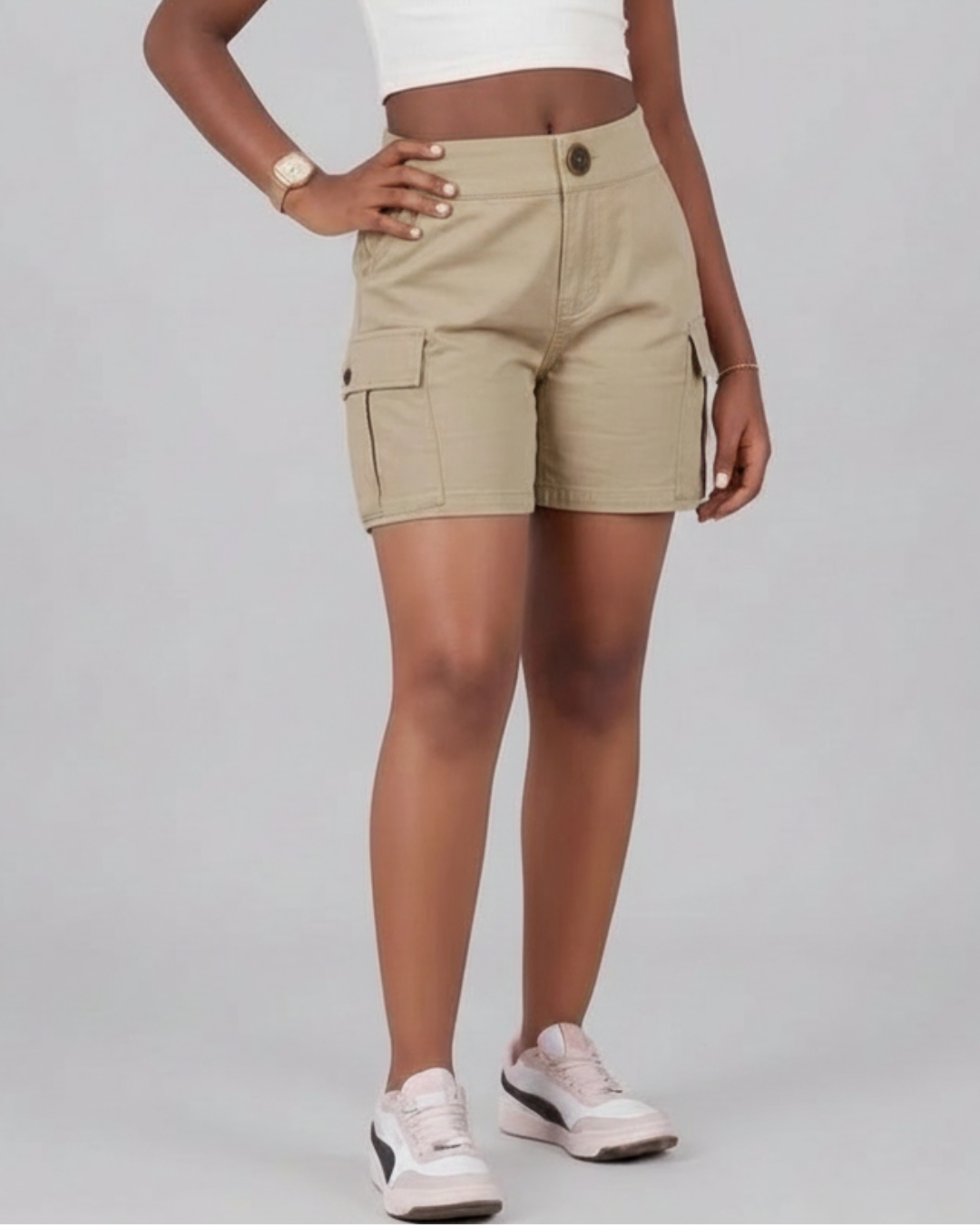 Girls’ Tapered Cargo Shorts