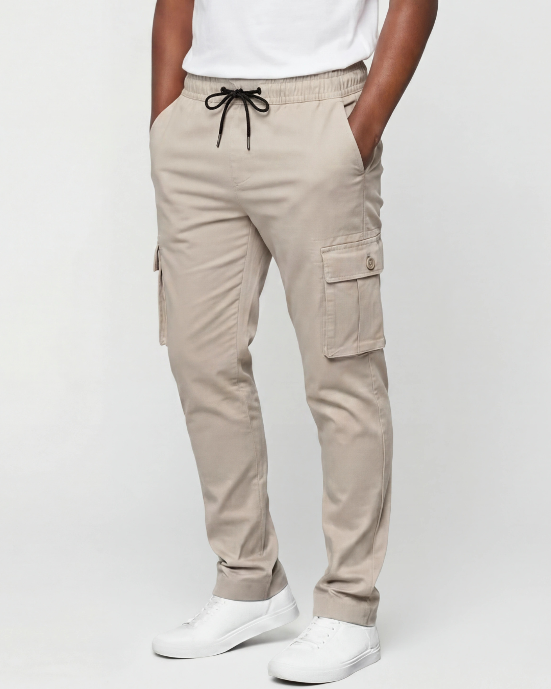 Boys' Cotton Twill Cargo Pants — Tapered Fit