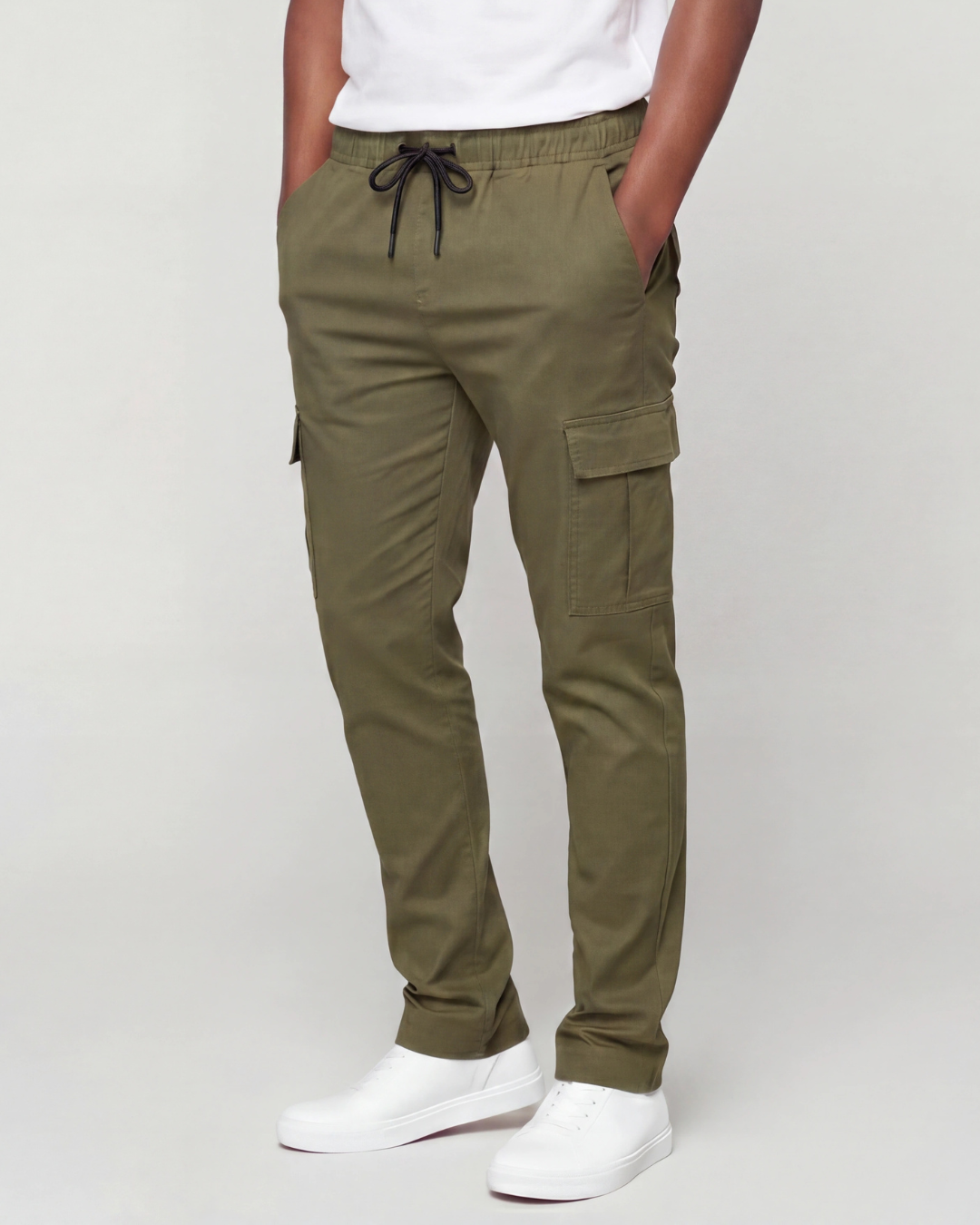 Boys' Cotton Twill Cargo Pants — Tapered Fit