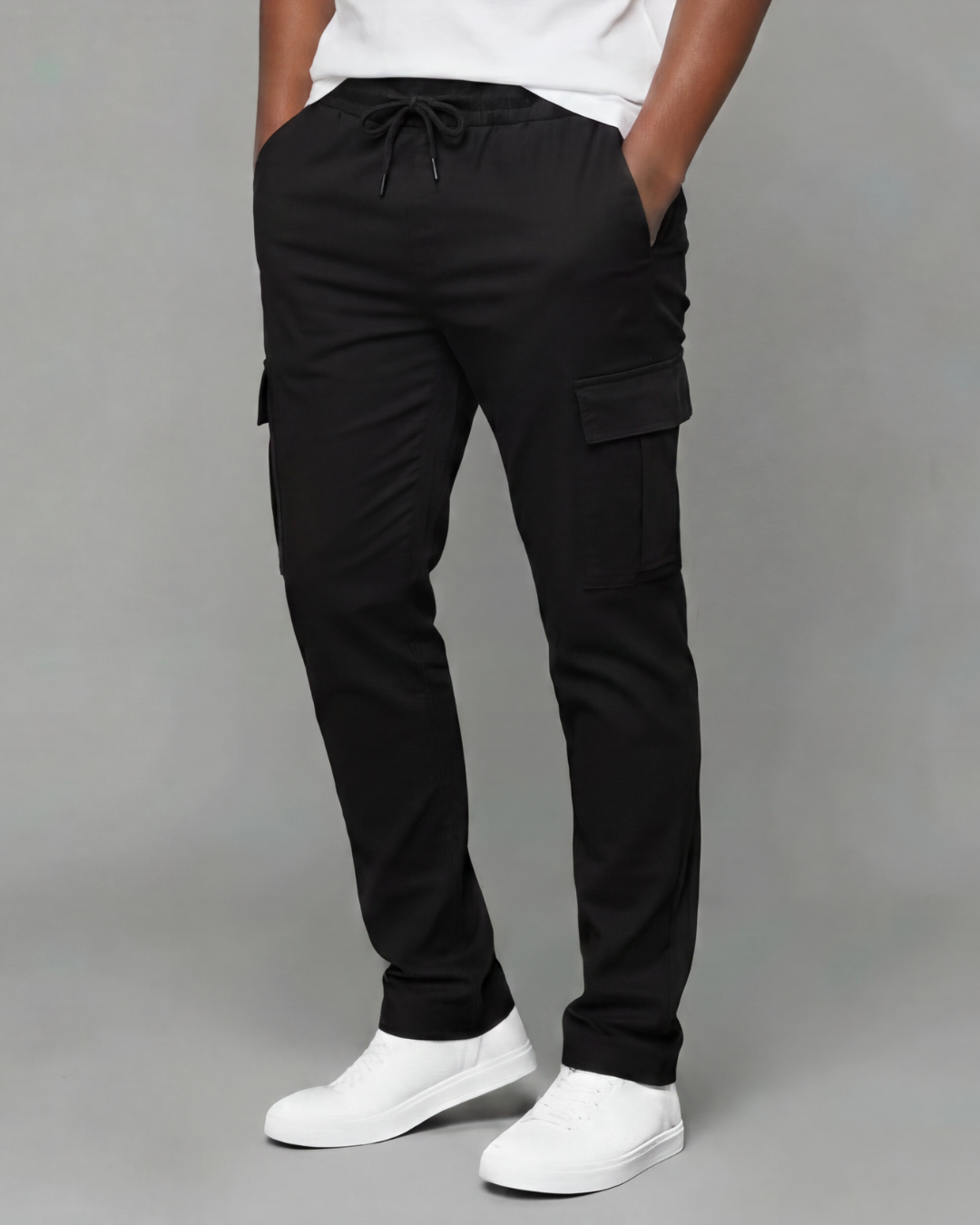 Boys' Cotton Twill Cargo Pants — Tapered Fit