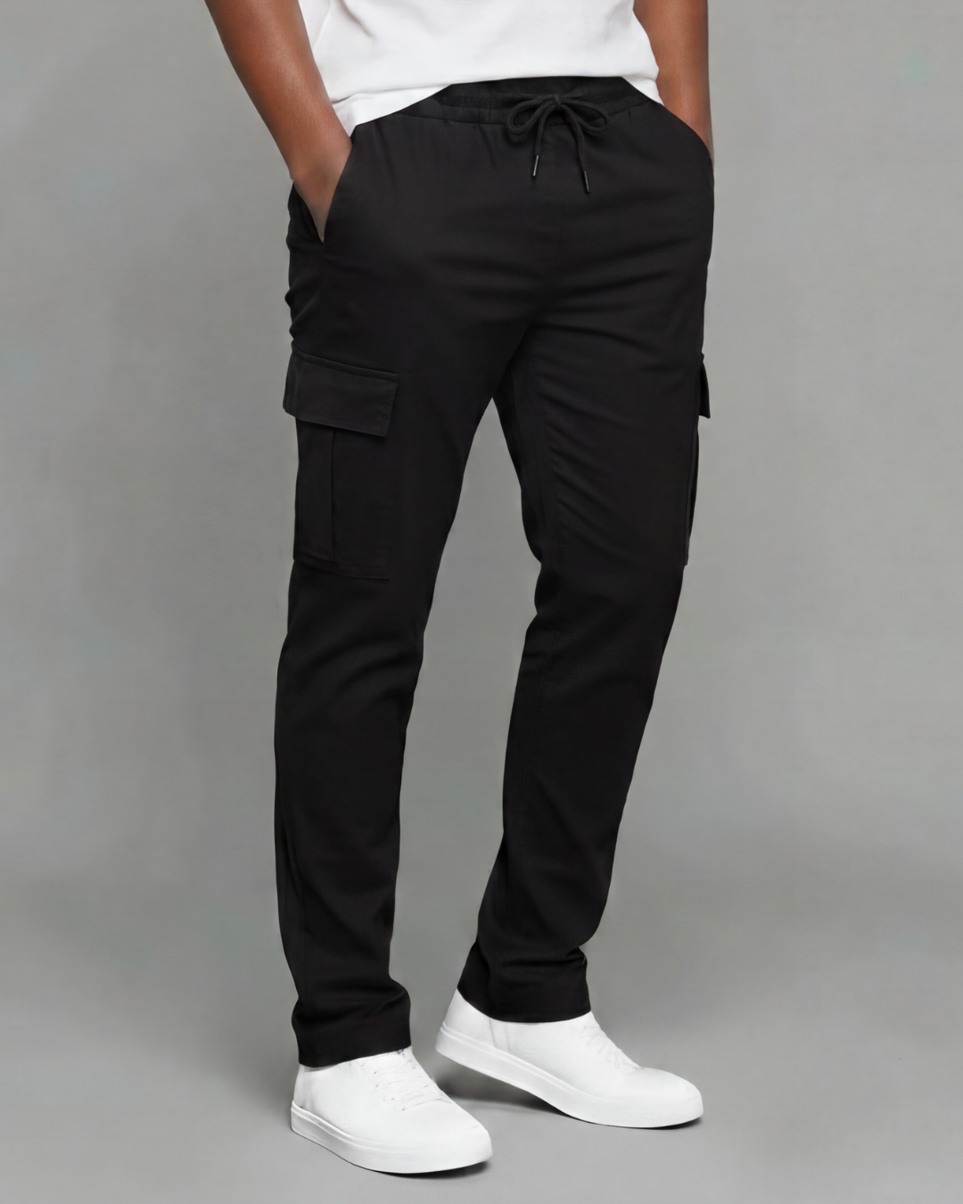 Boys' Cotton Twill Cargo Pants — Tapered Fit