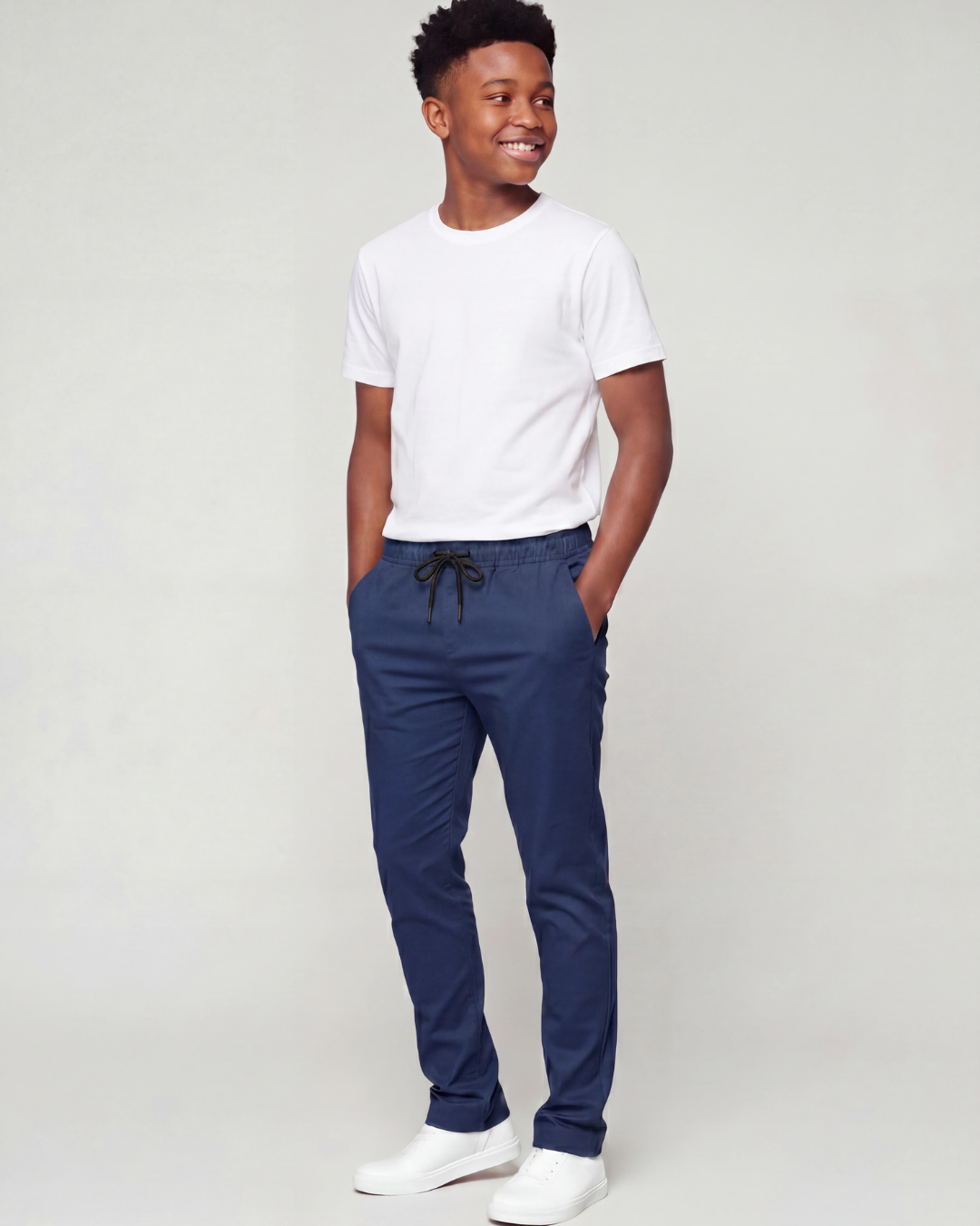 Boys' Drawstring Chino Pants