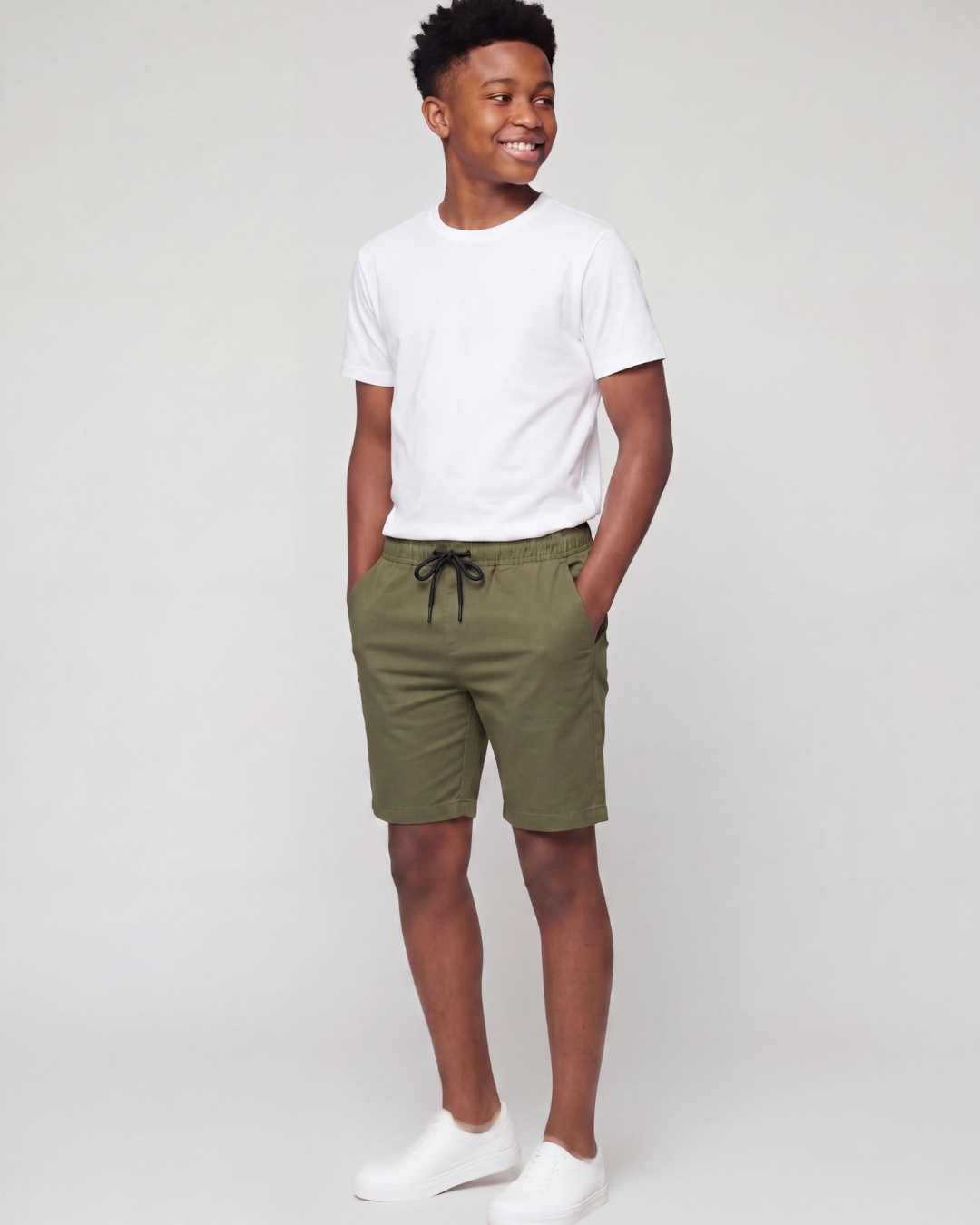 Boys' Drawstring Chino Shorts