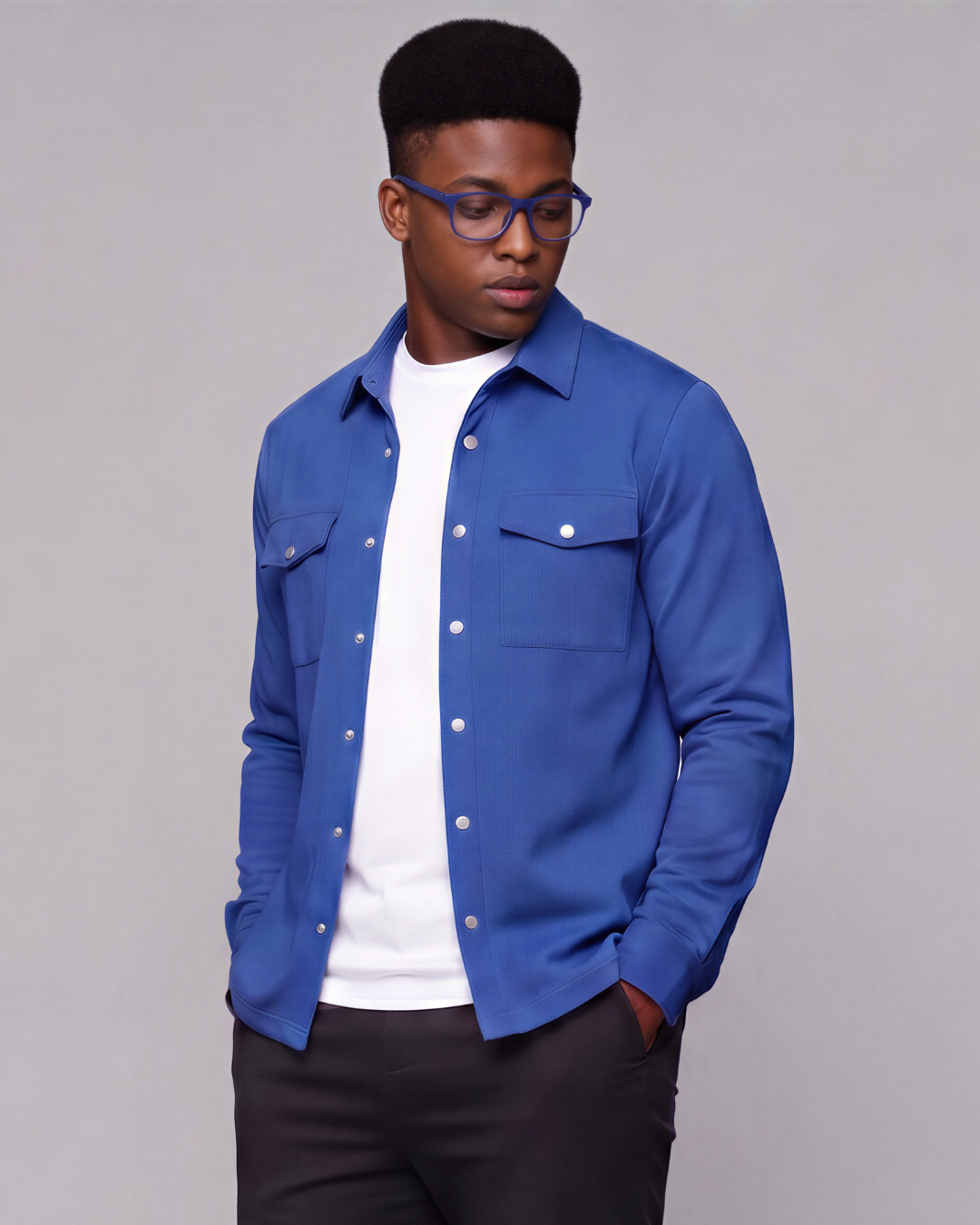 Boys' Snap-Button Overshirt